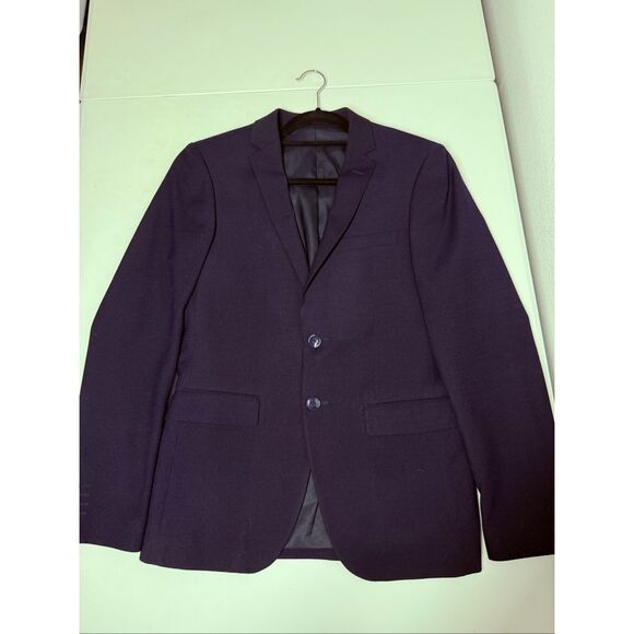 Avant Premier Men’s Wool Blend 2 Buttons Blazer Navy Blue Sz 44 EU/ 34 US* Notes - Picture 5 of 11